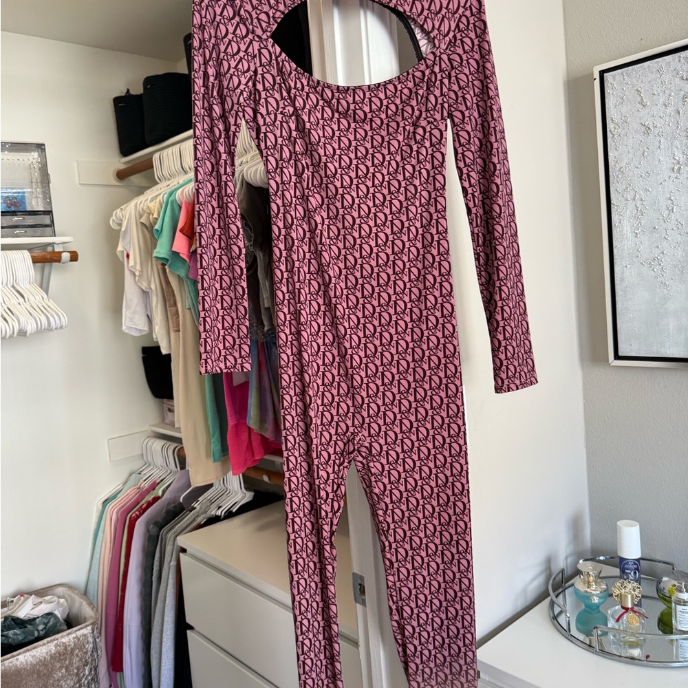 Fashion Nova Pink Designer Jumpsuit